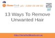 13 Ways To Remove Unwanted Hair
