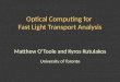 Optical Computing for Fast Light Transport Analysis