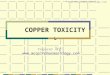 Copper poisoning/Toxicity
