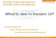 PAVONE Project Management 10 - What is new