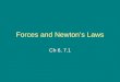 Forces and newton’s laws