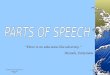 A parts-of-speech