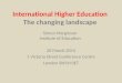 International higher education: the changing   landscape - Simon Marginson