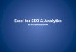 Excel for SEO and Analytics by SeoTakeaways