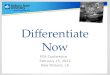 Differentiate now -pds conference