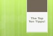 The top ten tipps! (Stefanie Daxauer)