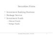 Securities Firms (ch21) – Fin 331