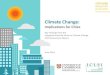 Climate Change: Implications for Cities