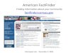 NCompass Live: American Factfinder-Mining the U.S. Census for Information About Your Community