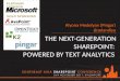 The Next-Generation SharePoint: Powered by Text Analytics