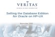 Selling the Database Edition for Oracle on HP-UX