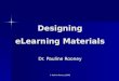 Designing eLearning Materials