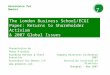 The London Business School/ECGI Paper: Returns to Shareholder 