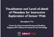 Visualization and Level-of-detail of Metadata for Interactive Exploration of Sensor Web
