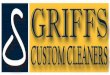 Griff's Custom Cleaners Logo Sample
