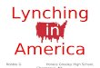 Lynching in america
