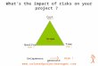 What's the impact of risks on your project ?