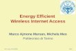 Energy Efficient Wireless Internet Access