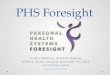 Personal Health Systems Foresight