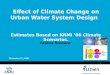 Effect of Climate Change on Urban Water System Design