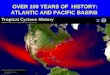 Over 100 years of history atlantic and pacific basins hurricane seasons