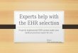 Experts Help With The EHR Selection