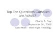 Top  Ten  Questions  Catholics Are  Asked