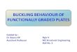 Analysis of buckling behaviour of functionally graded plates