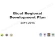 Bicol regional development plan