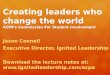 Creating Leaders Who Change the World