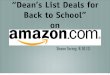 "Dean's List Deals for Back to School" on Amazon.com| NMDL 2013