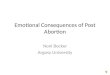 Emotional Consequences Of Post Abortion Power Point Presentation