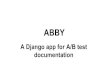 ABBY - A Django app for A/B test documentation
