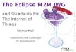 The Eclipse M2M IWG and Standards for the Internet of Things