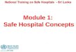 National Training on Safe Hospitals - Sri Lanka - Module 1 Session 1 - 14Sept22-24