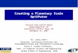 Creating a Planetary Scale OptIPuter