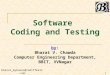 SE Software Coding and Testing 150407