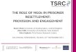 Role of ngos in prisoner resettlement rosie meek