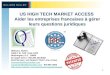 Access to the High Tech Market in the United States: Aides les entreprises francaises a gerer leur questions juridiques