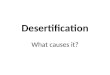Desertification and water degradation