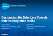 Developing Salesforce Console Apps with Visualforce & the Integration Toolkit