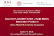 Issues to consider in the design of index insurance products: Index-Based Livestock Insurance