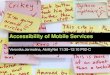 Accessibility of Mobile Services