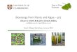 Cambridge | Jan-14 | Bioenergy from Plants and Algae: Plant Biomass and Algae - pt 1