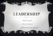 Leadership - Qualities of a good leader