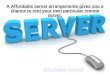 A affordable server arrangements gives you a chance to rent your own particular remote server
