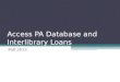 Access PA and interlibrary loans