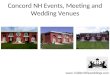 Concord NH Events, Meeting and Wedding Venues