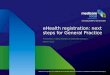 E health registration next steps
