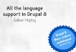 All the language support in Drupal 8 - At Drupalaton 2014